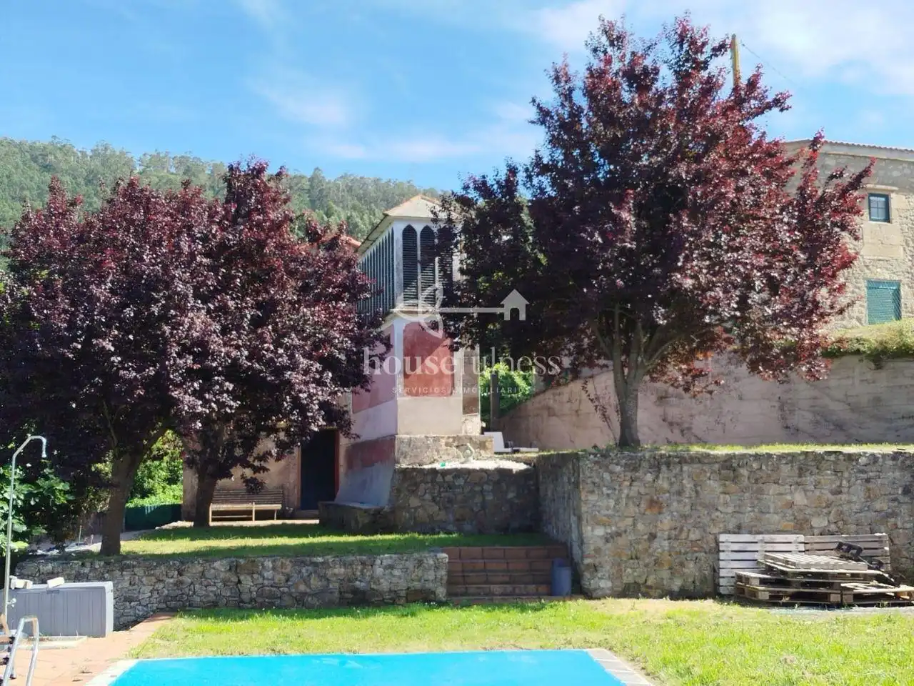 Exterior view of Country homes for sale in Ferrol  with Heating, Private garden and Swimming Pool