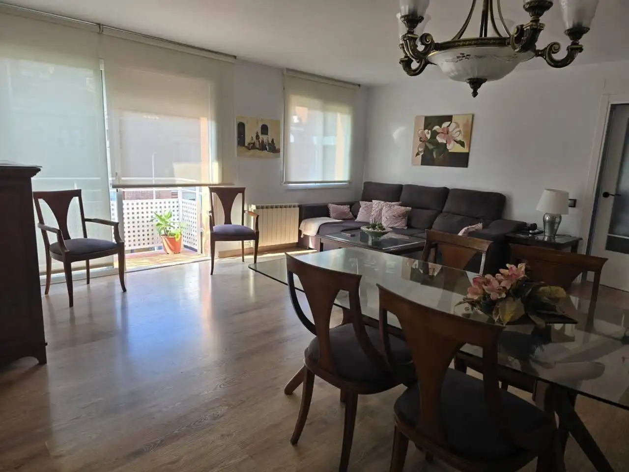 Wohnzimmer von Maisonette zum Verkauf in Terrassa mit Klimaanlage, Heizung und Parkett
