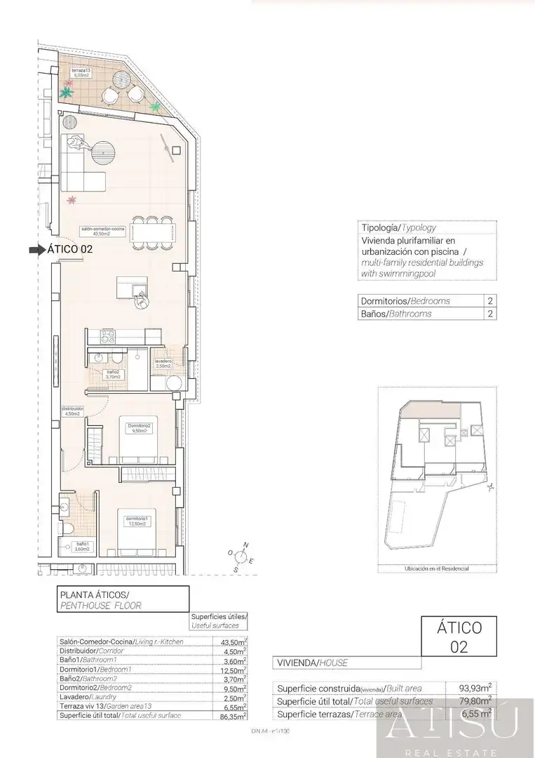 Penthouse with pool for sale in Hondón de las Nieves / El Fondó de les Neus, imagen 9