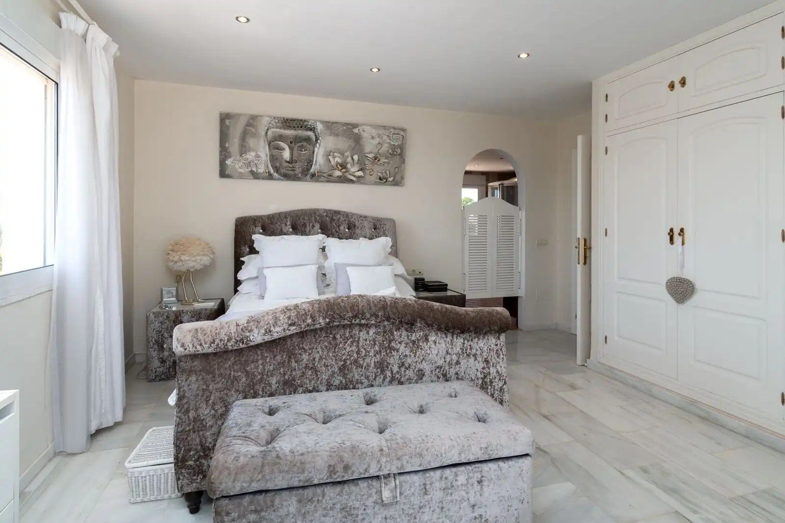 Schlafzimmer von Einfamilien-Reihenhaus zum Verkauf in Mijas mit Klimaanlage, Terrasse und Abstellraum