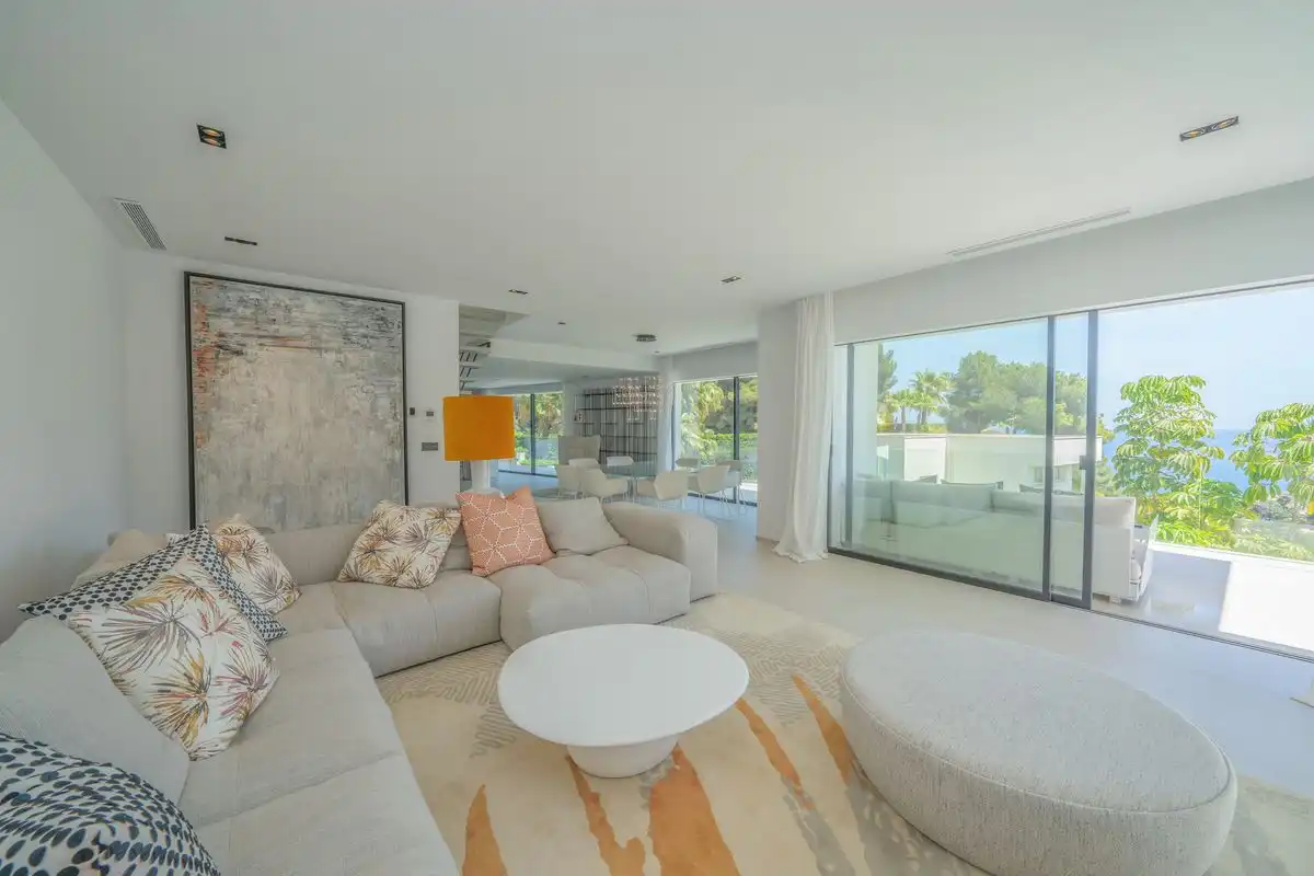 Sala de estar de Casa adosada en venta en Jávea / Xàbia con Aire acondicionado, Calefacción y Terraza