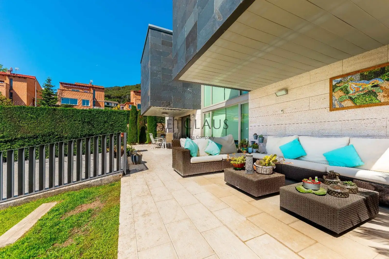 Terrassa de Casa o xalet en venda en Vallromanes amb Aire condicionat, Calefacció i Jardí privat