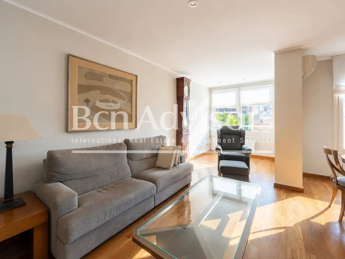 Sala d'estar de Àtic en venda en Barcelona amb Aire condicionat, Calefacció i Parquet