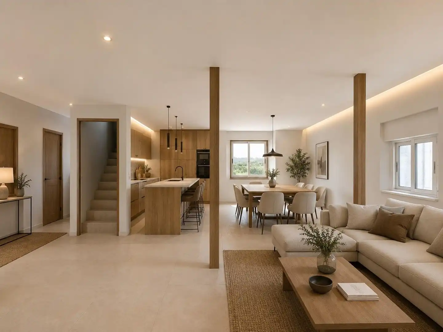 Sala de estar de Finca rústica en venta en A Laracha  