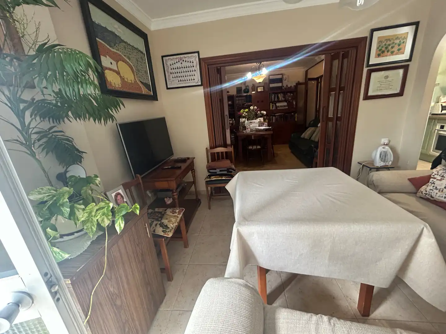 Dining room of Flat for sale in Vélez-Málaga  with Air Conditioner, Terrace and Furnished