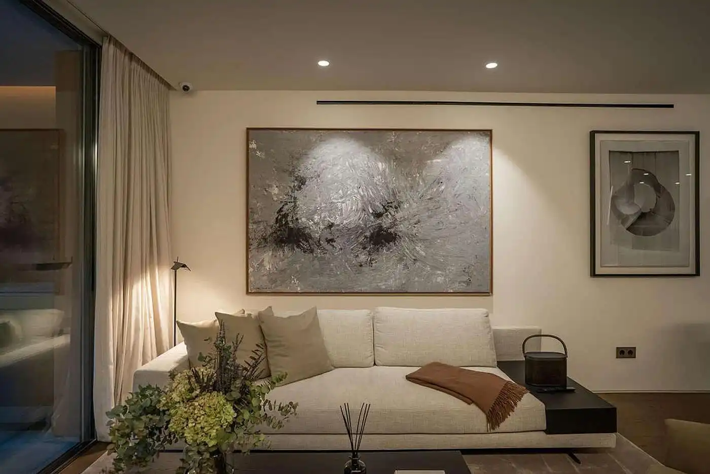 Sala d'estar de Apartament en venda en Calvià amb Aire condicionat, Calefacció i Jardí privat
