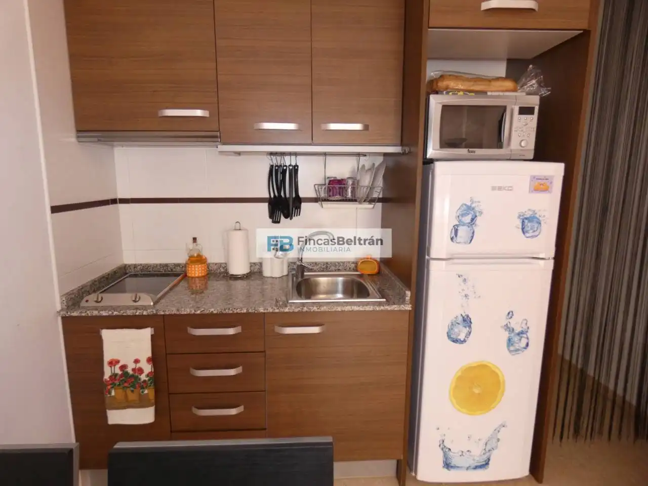 Cuina de Apartament en venda en Benicarló amb Aire condicionat, Terrassa i Moblat