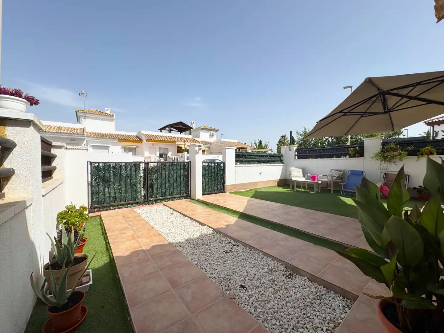 Jardín de Casa adosada en venta en Murcia con Aire acondicionado, Jardín privado y Terraza