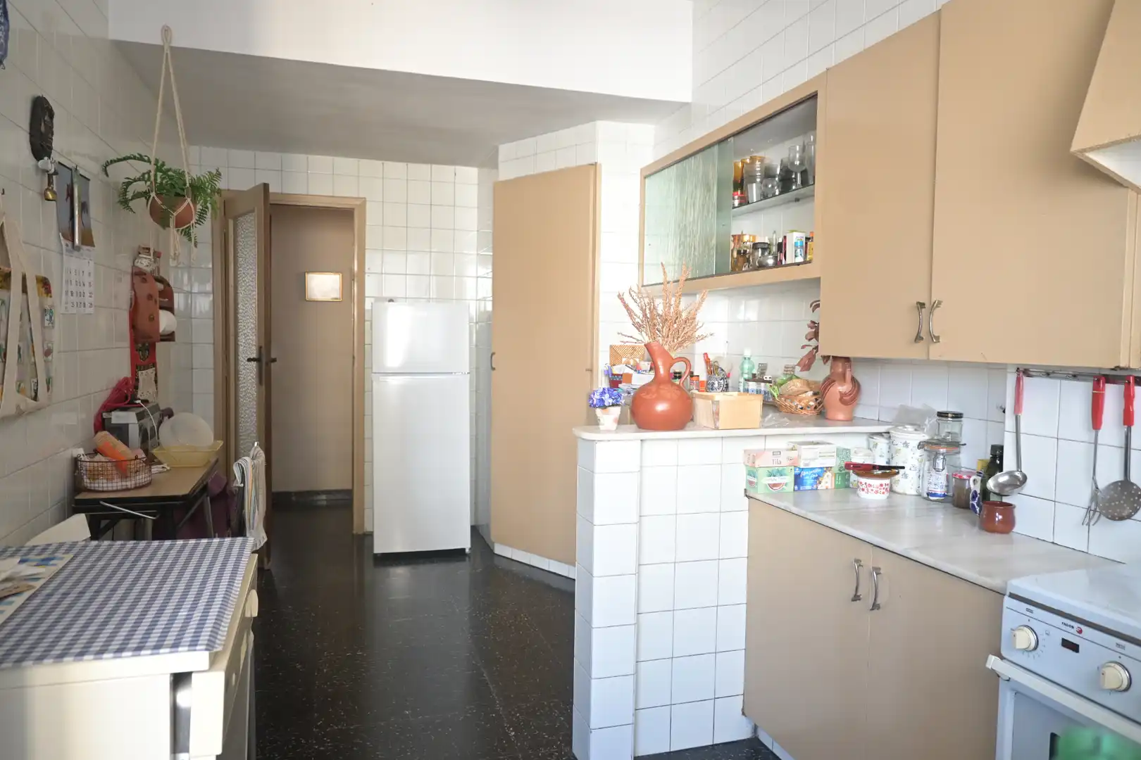 Küche von Wohnung zum Verkauf in Castellón de la Plana / Castelló de la Plana mit Klimaanlage und Balkon