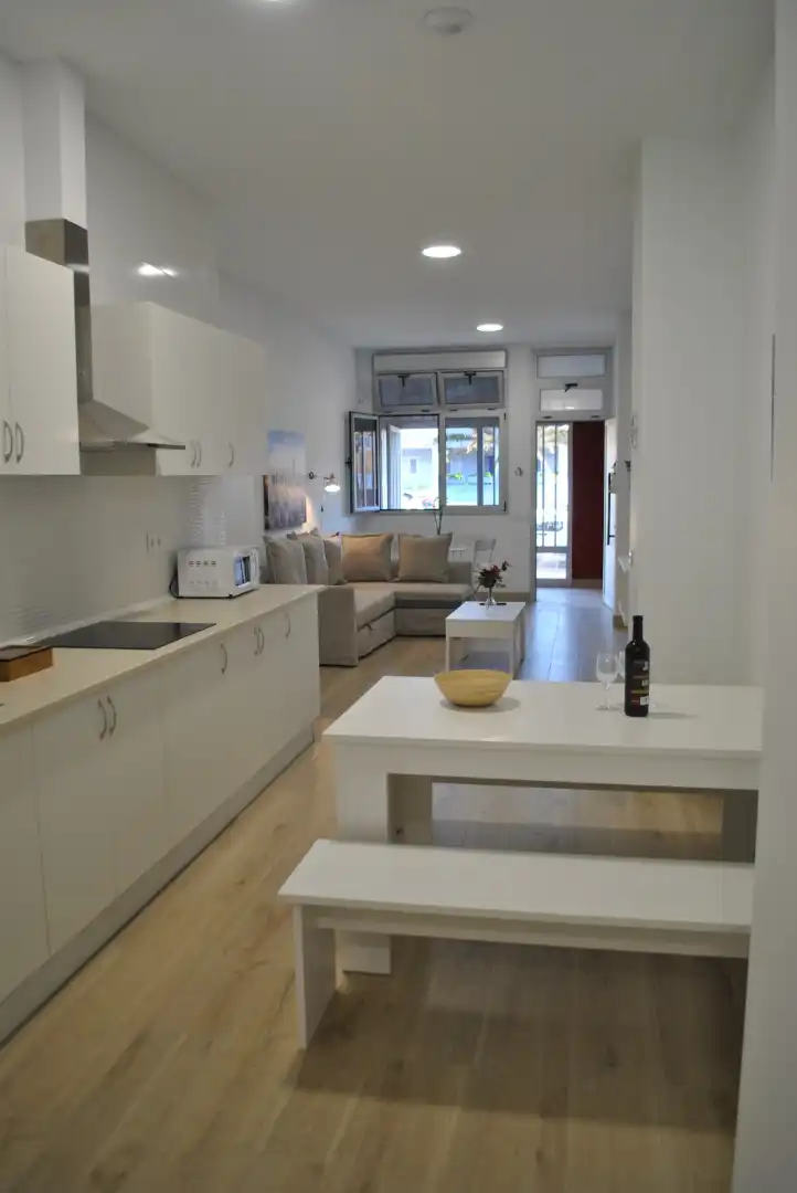 Living room of Flat for rent in Gáldar  with Terrace, Furnished and Washing machine