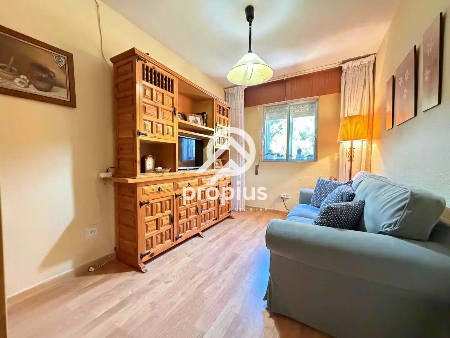 Sala de estar de Piso en venta en Hoyo de Manzanares con Calefacción, Parquet y Terraza