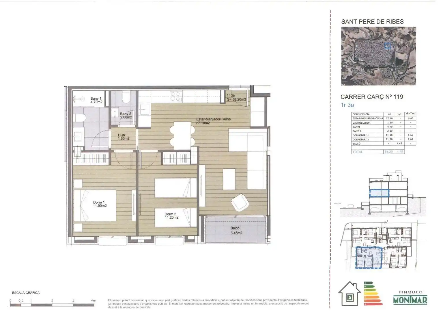 Wohnung zum Verkauf in Sant Pere de Ribes mit Klimaanlage, Heizung und Privatgarten