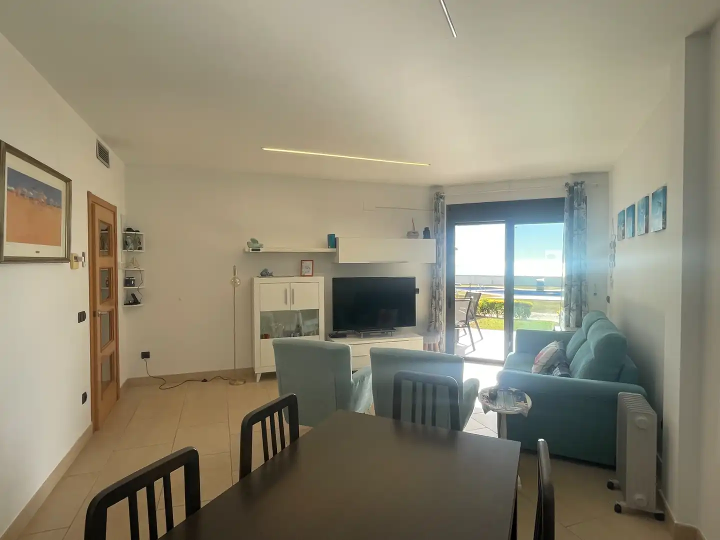 Sala d'estar de Pis en venda en Mont-roig del Camp amb Aire condicionat, Calefacció i Jardí privat