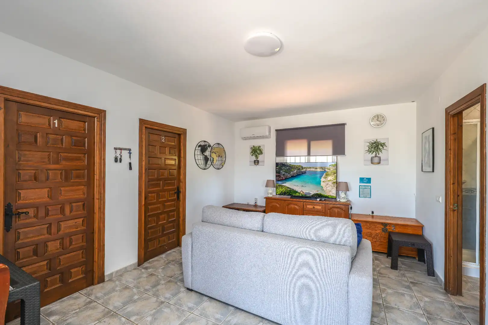 Wohnzimmer von Haus oder Chalet zum Verkauf in Coín mit Klimaanlage, Privatgarten und Schwimmbad