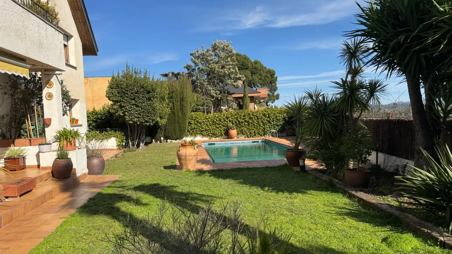 Garden of Houses for sale in Sant Cugat del Vallès  with Heating, Private garden and Parquet flooring