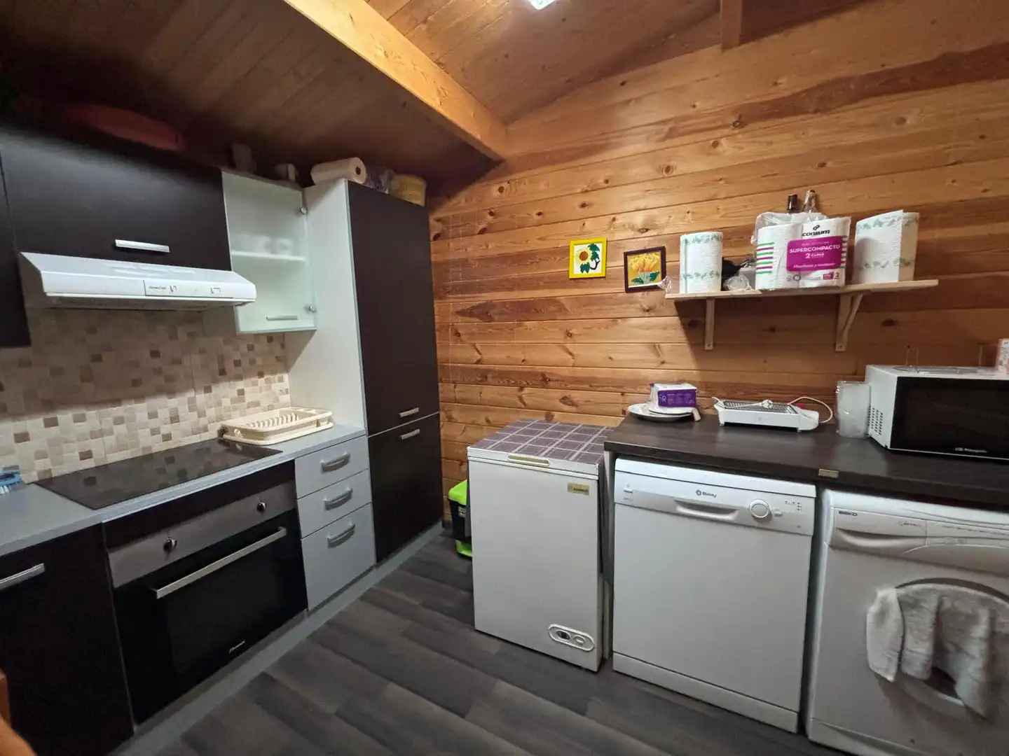 Kitchen of Houses for sale in Almodóvar del Pinar  with Air Conditioner, Private garden and Storage room