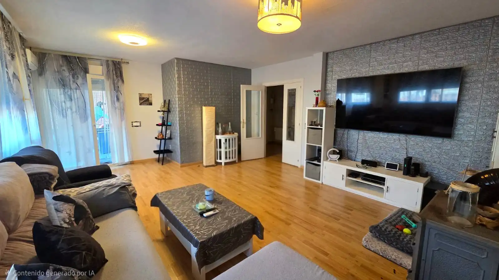 Sala d'estar de Casa adosada en venda en Illescas amb Aire condicionat, Calefacció i Jardí privat