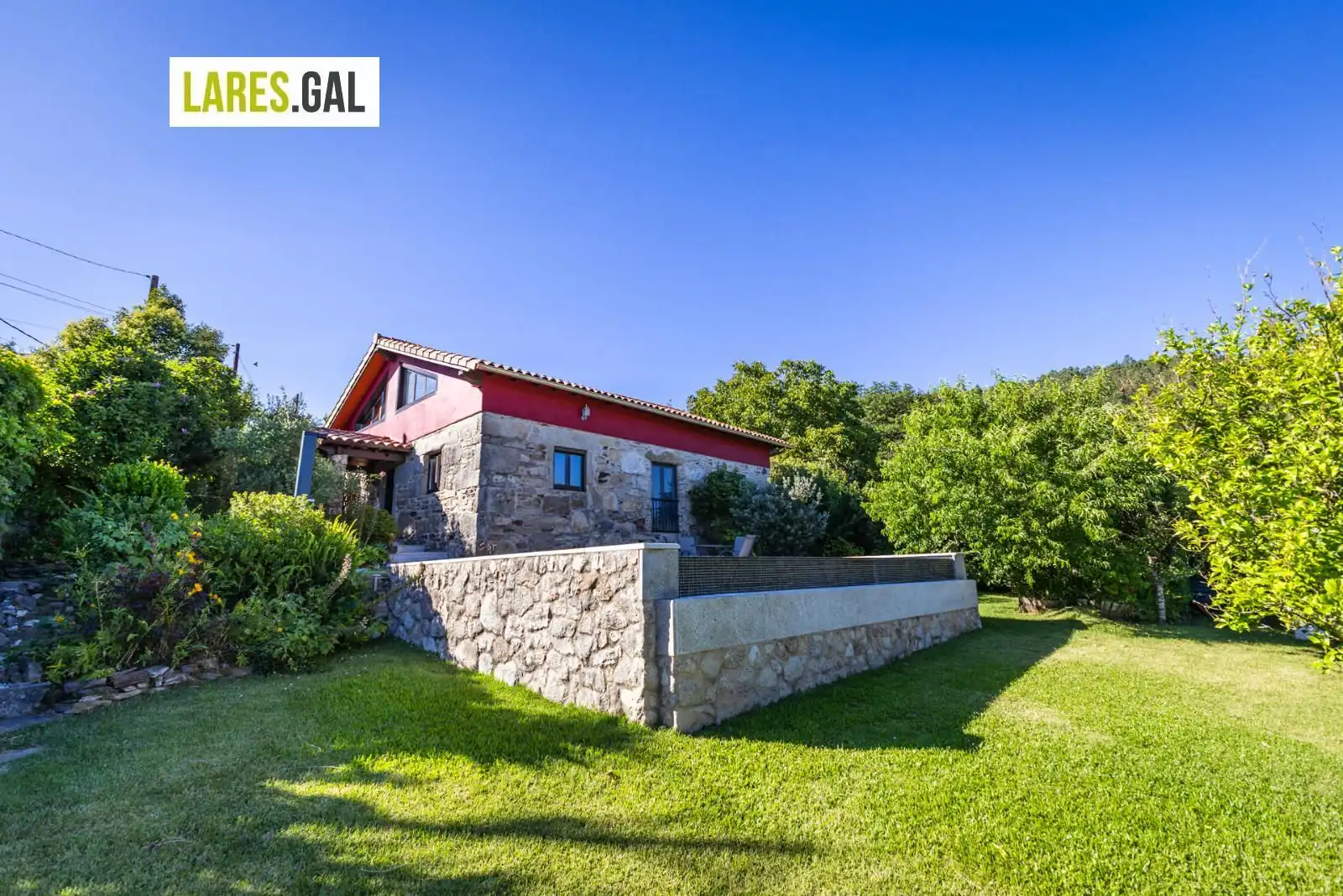 Jardí de Casa o xalet en venda en Moaña amb Calefacció, Piscina i Moblat