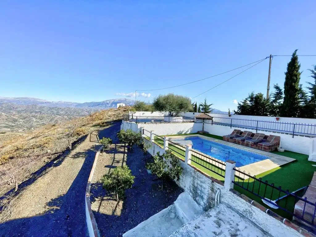 Exterior view of Country homes for sale in Almáchar  with Private garden, Swimming Pool and Furnished