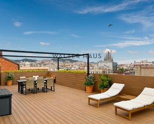 Terrace of Attic to rent in  Barcelona Capital  with Air Conditioner, Terrace and Furnished