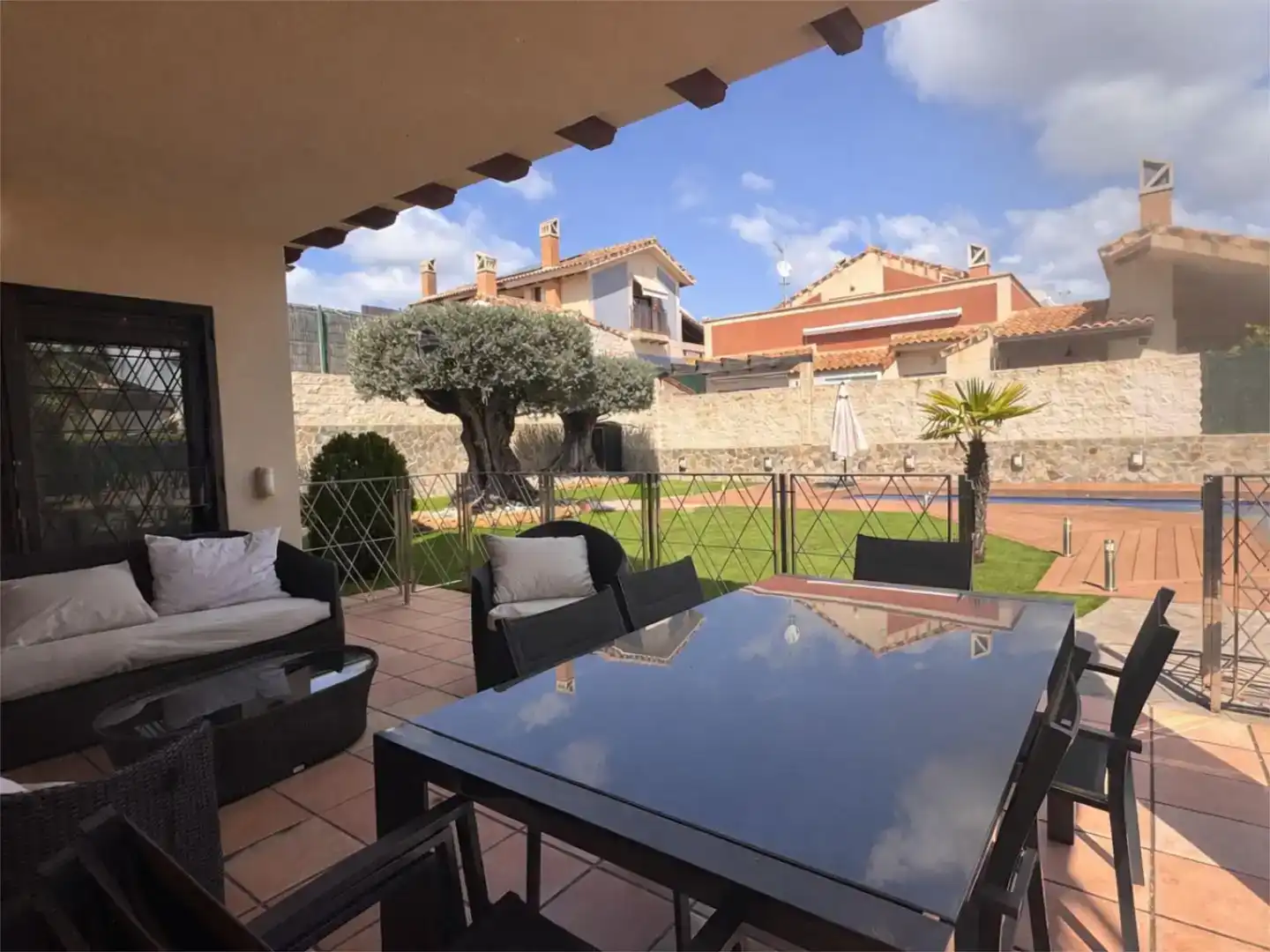 Terrassa de Casa o xalet en venda en  Murcia Capital amb Piscina