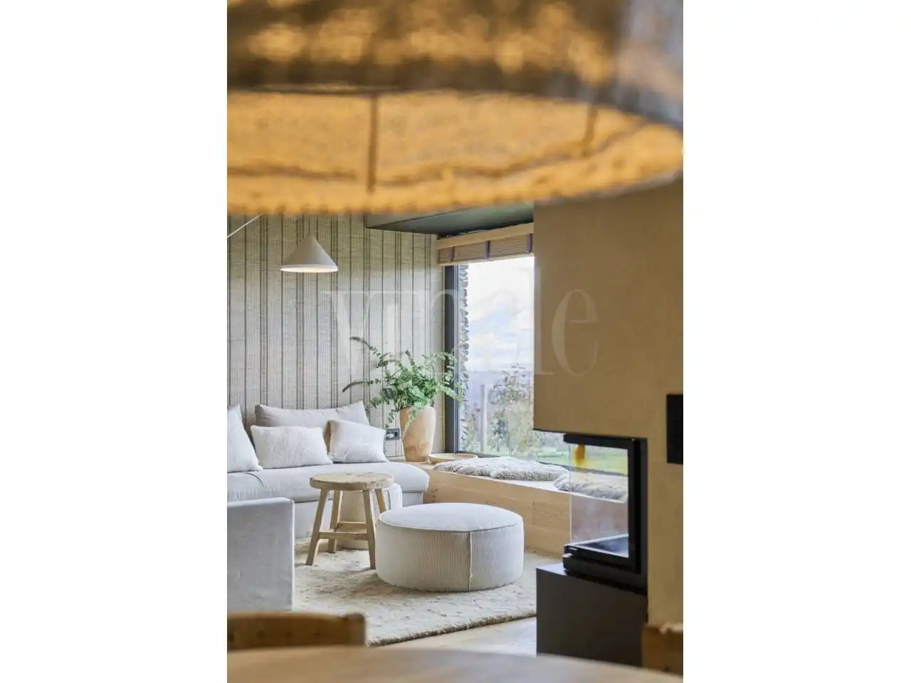 Sala de estar de Casa o chalet en venta en Ger con Aire acondicionado, Calefacción y Jardín privado