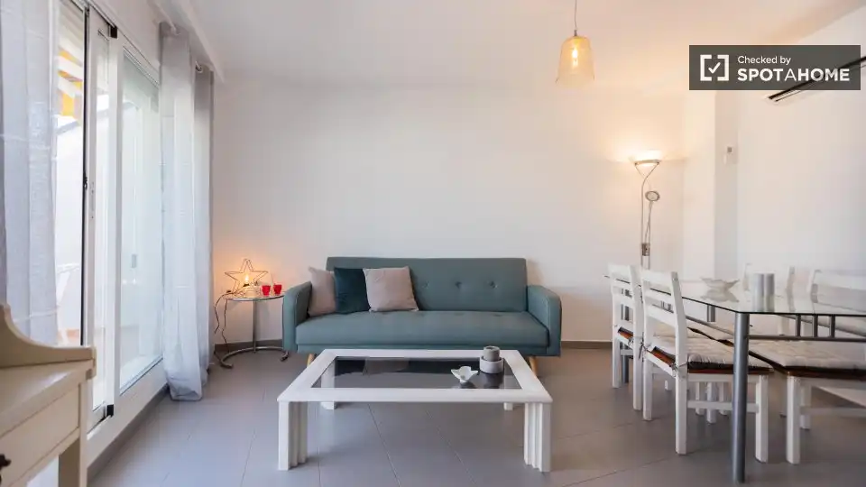 Wohnzimmer von Wohnung zur Miete in Godella mit Klimaanlage, Heizung und Möbliert