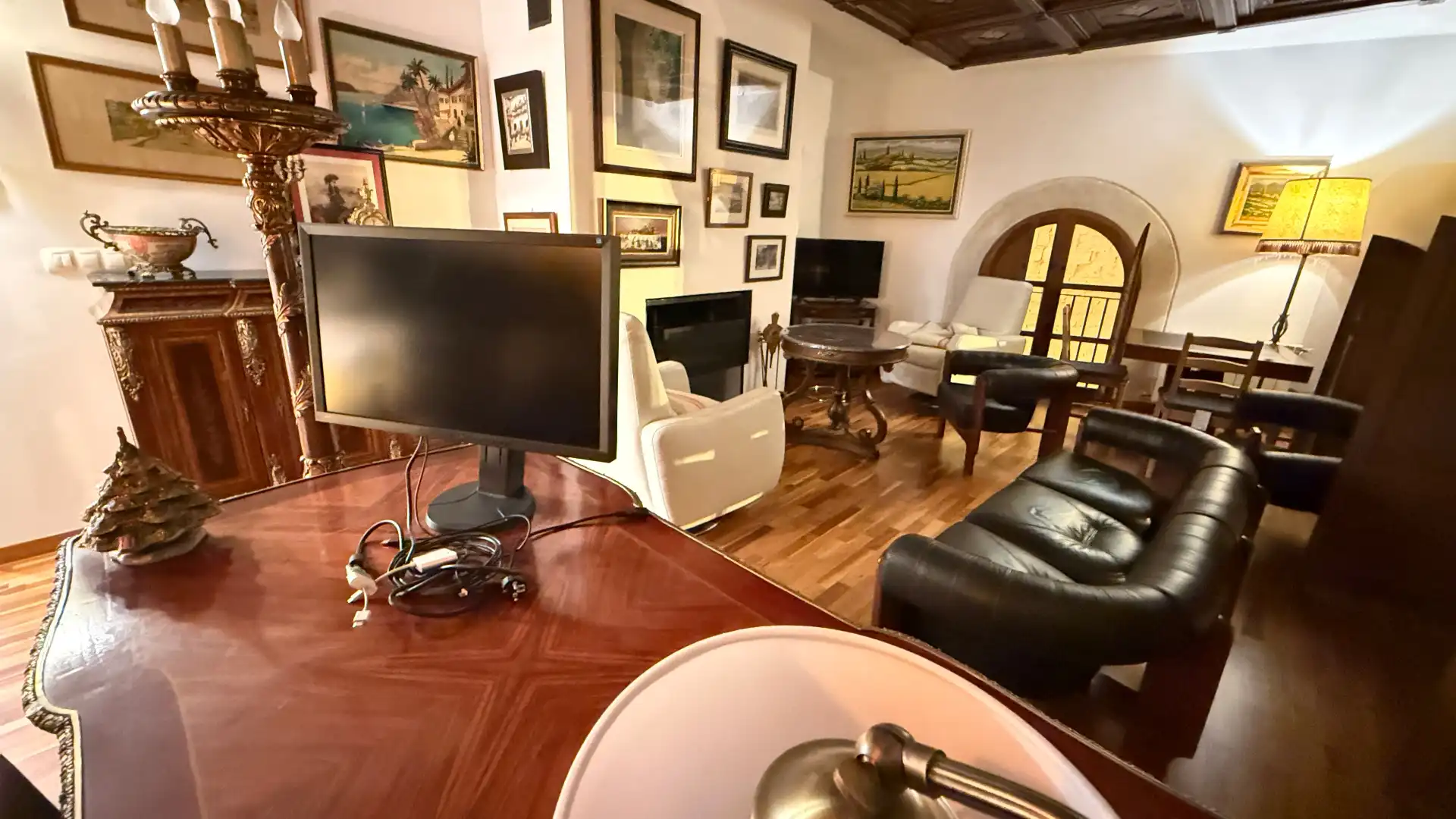 Sala de estar de Piso en venta en Chinchilla de Monte-Aragón con Calefacción, Parquet y Lavadora