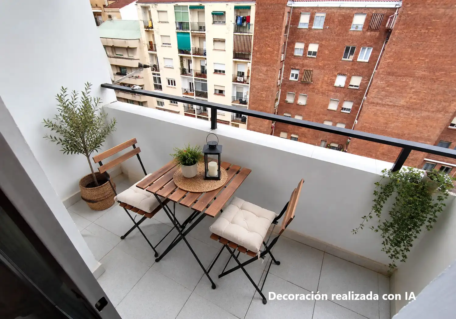 Terrasse von Wohnung zur Miete in  Logroño mit Heizung, Terrasse und Möbliert