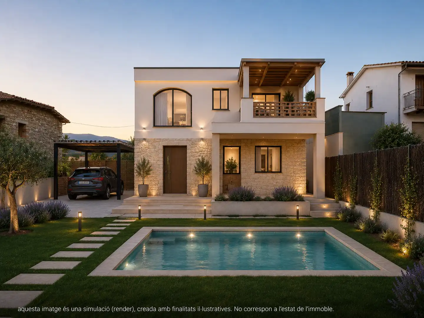 Vista exterior de Casa o chalet en venta en El Brull con Jardín privado