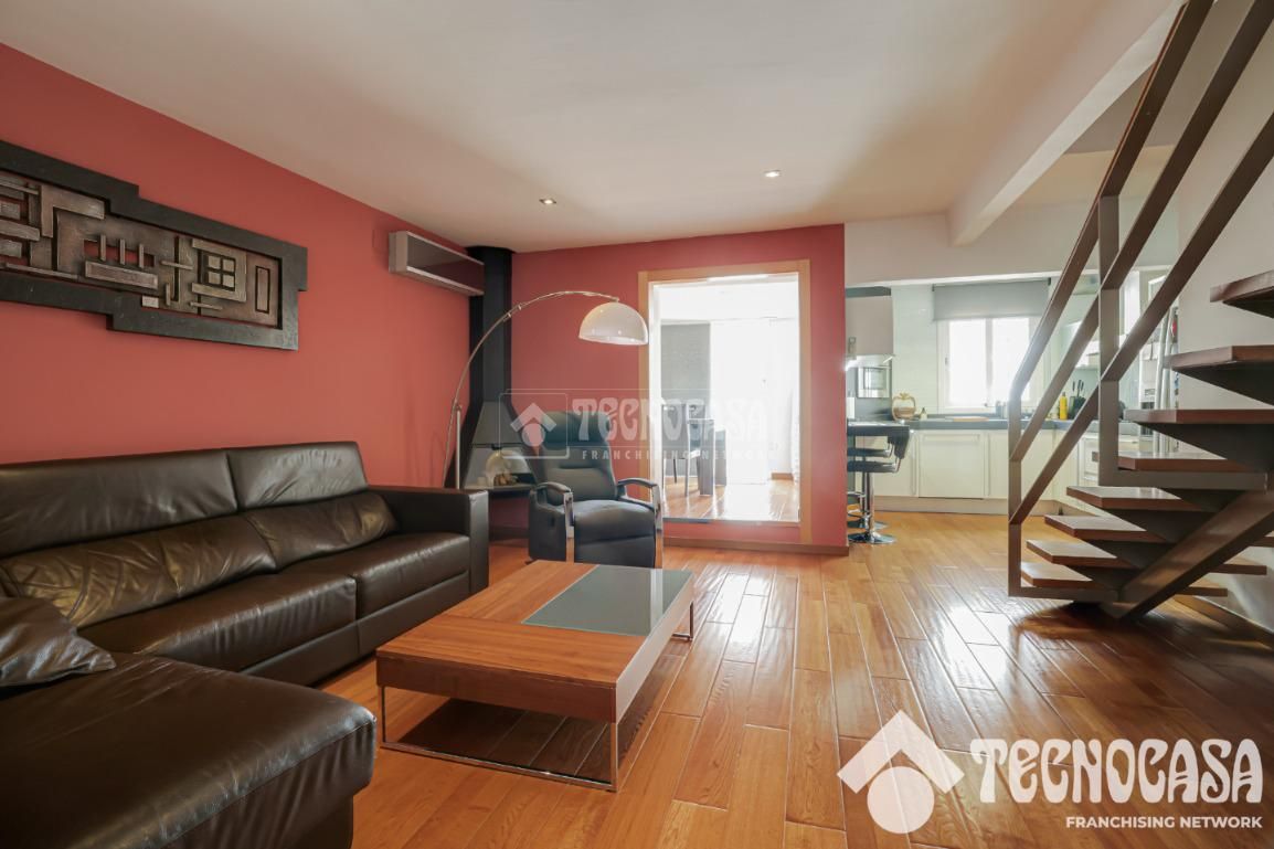 Living room of Attic for sale in  Barcelona Capital  with Air Conditioner