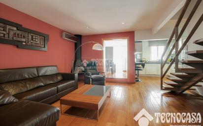 Living room of Attic for sale in  Barcelona Capital  with Air Conditioner