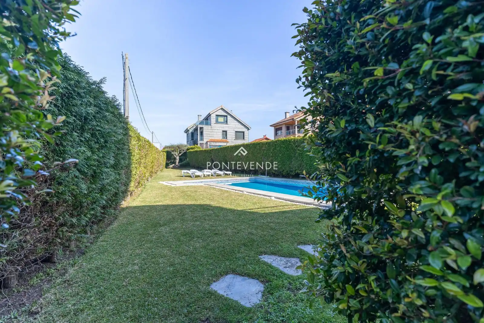 Jardí de Casa o xalet en venda en Vigo  amb Calefacció, Jardí privat i Terrassa