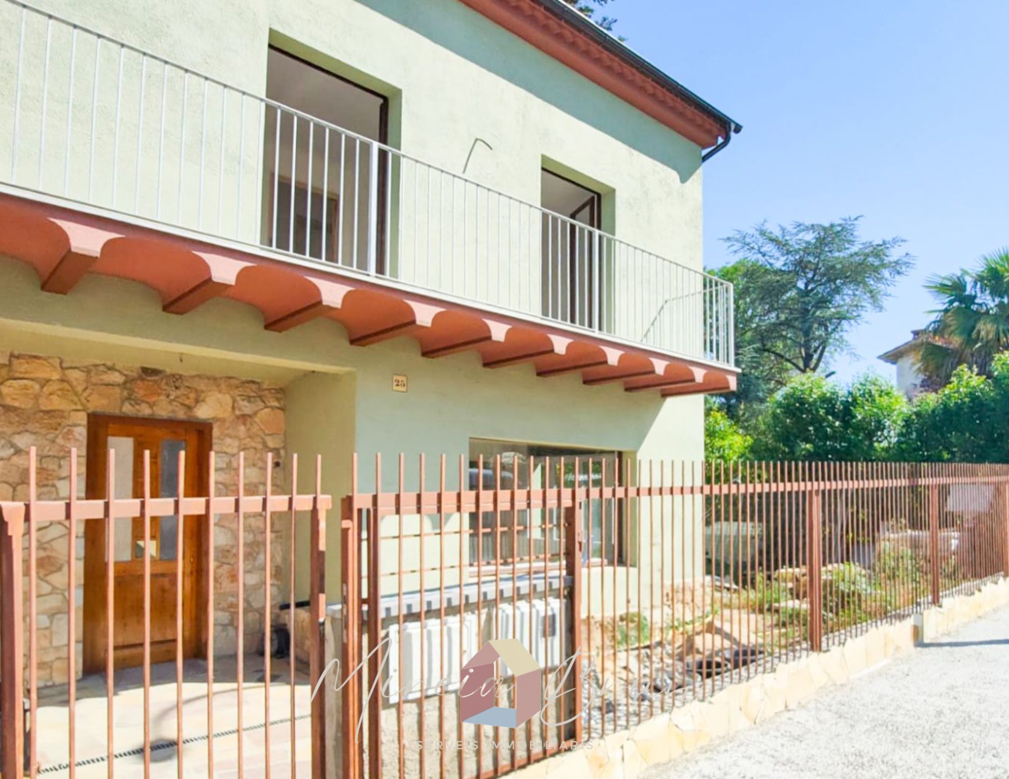 Exterior view of Single-family semi-detached for sale in Seva  with Heating, Private garden and Terrace
