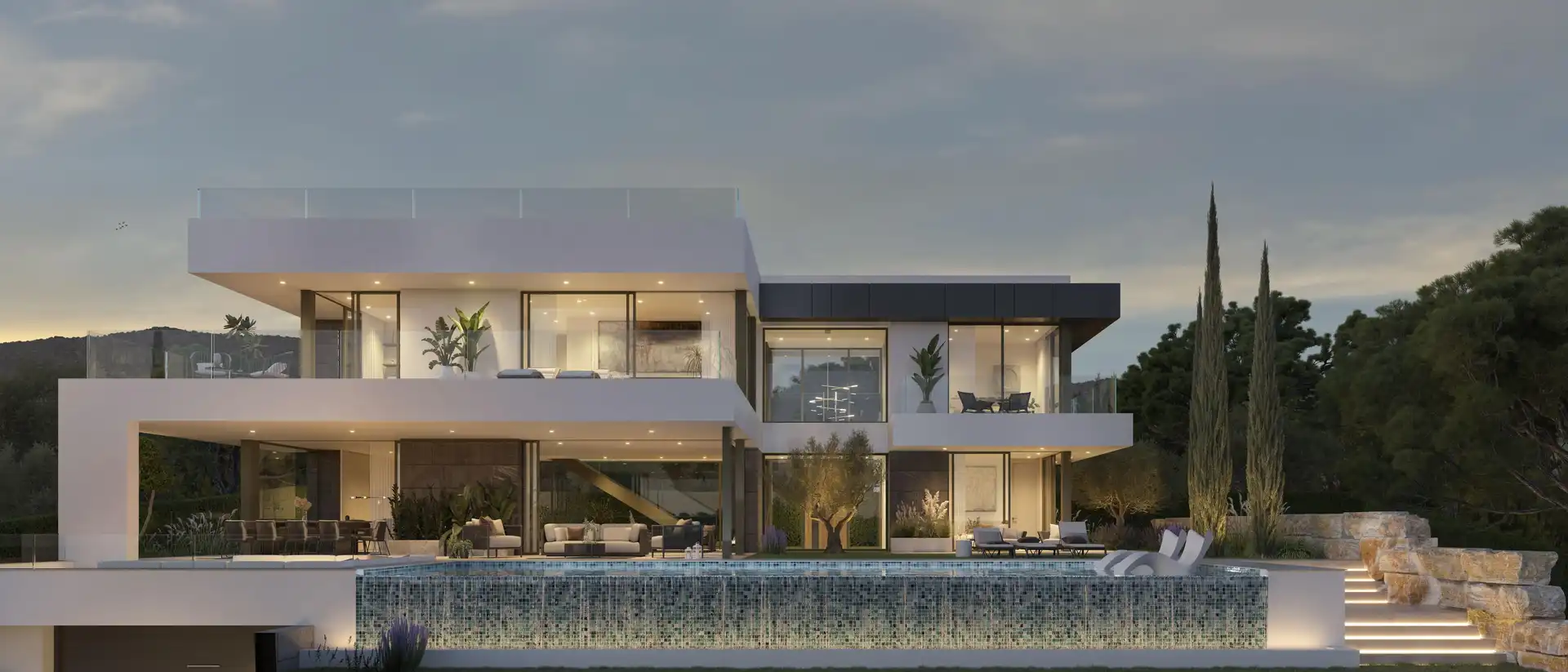 Vista exterior de Casa o xalet en venda en Marbella amb Aire condicionat, Jardí privat i Terrassa
