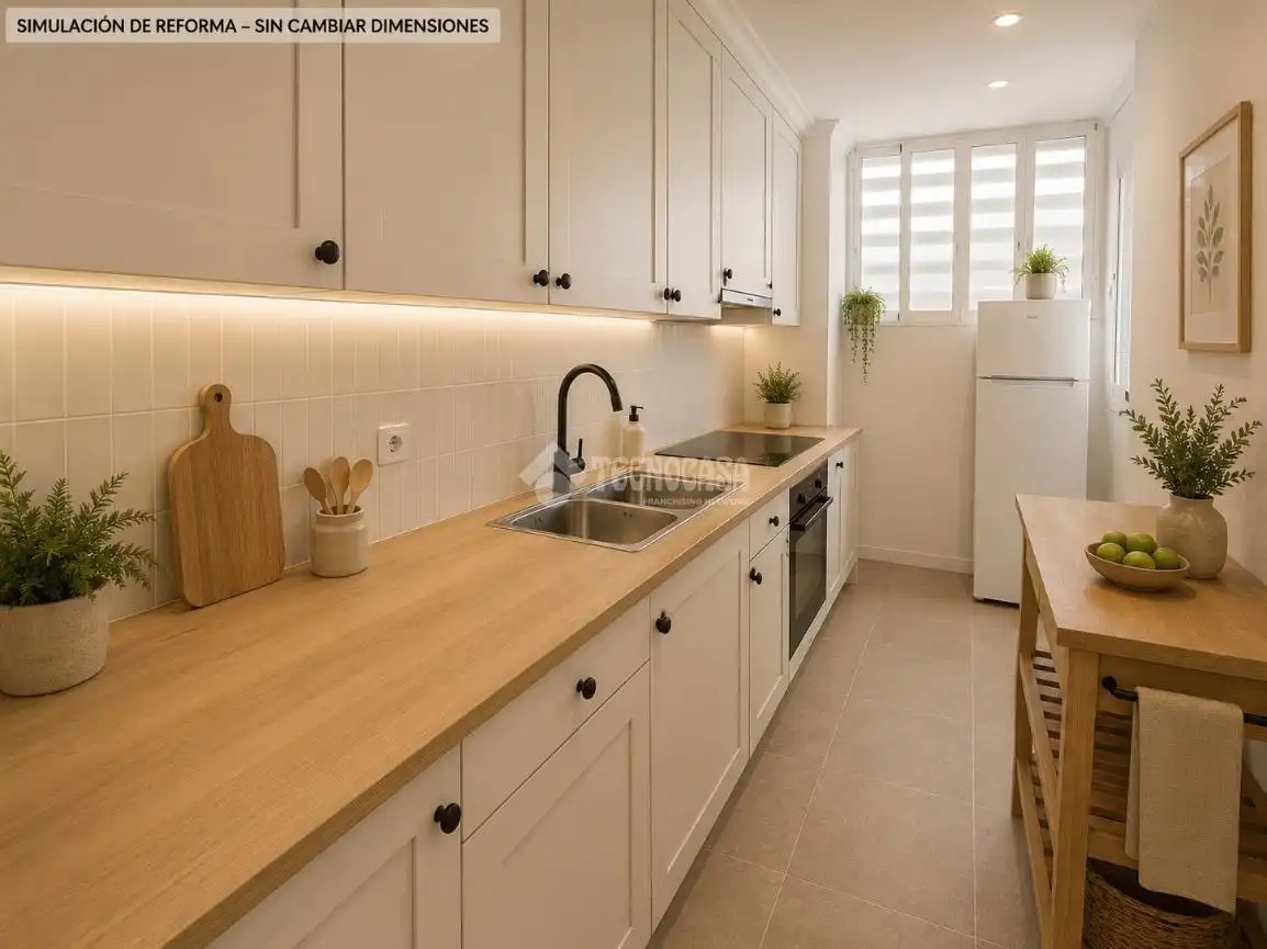 Cocina de Piso en venta en Las Palmas de Gran Canaria con Aire acondicionado y Balcón