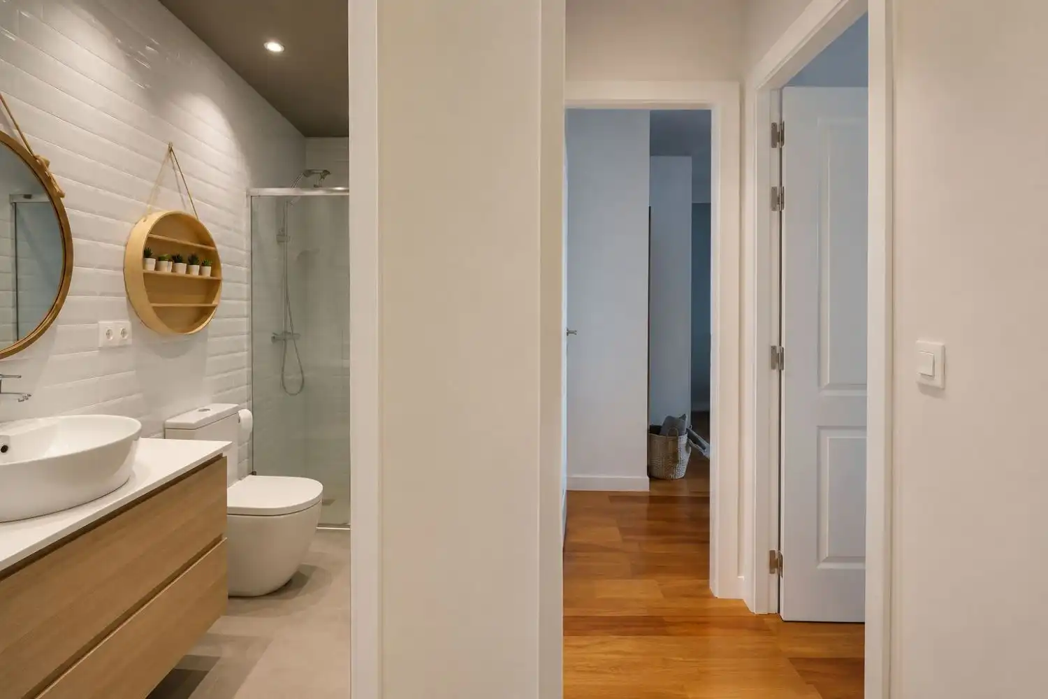 Baño de Piso de alquiler en Vitoria - Gasteiz con Calefacción, Parquet y Amueblado
