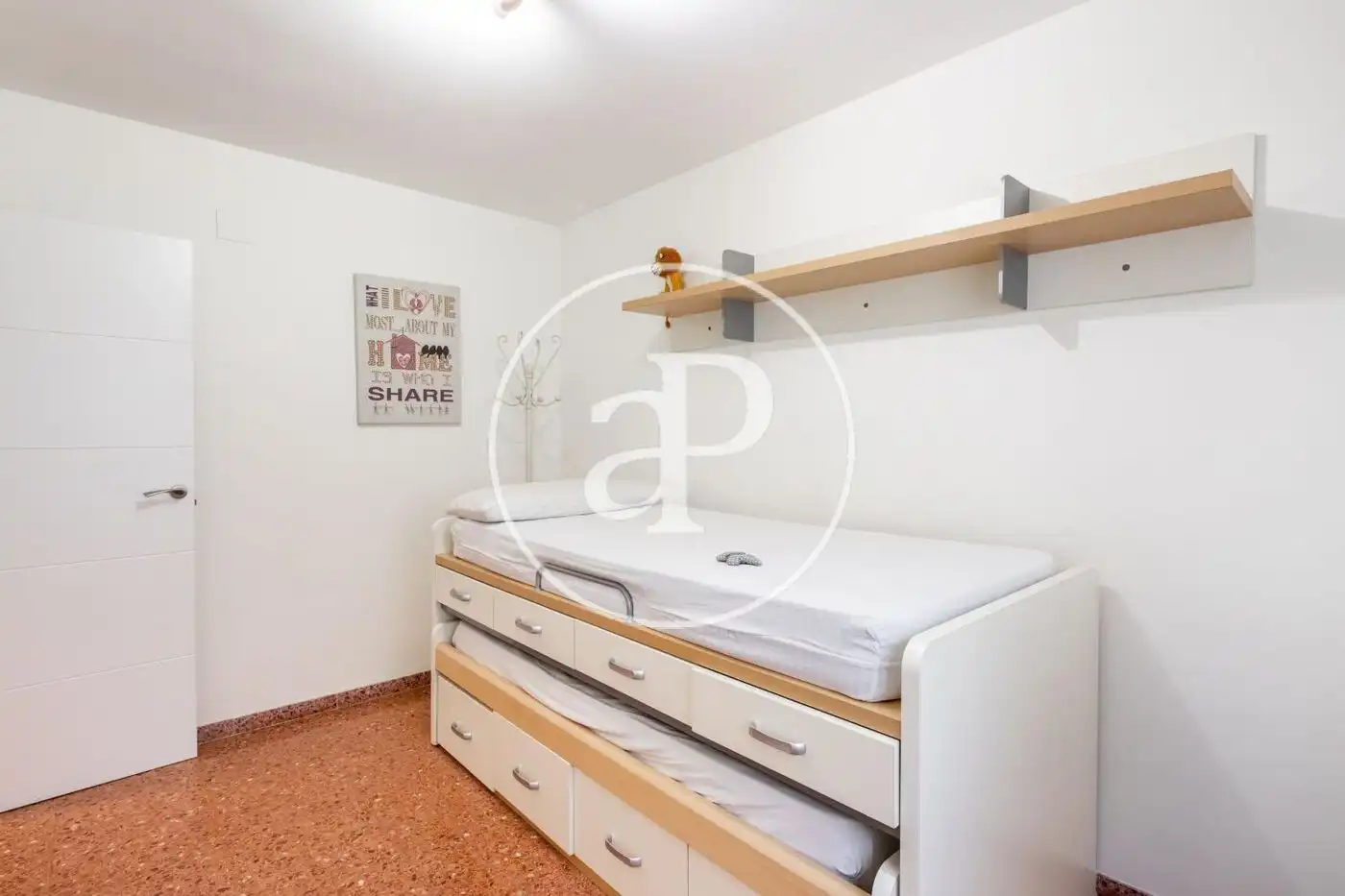 Bedroom of Flat for rent in Valencia  with Heating, Furnished and Balcony