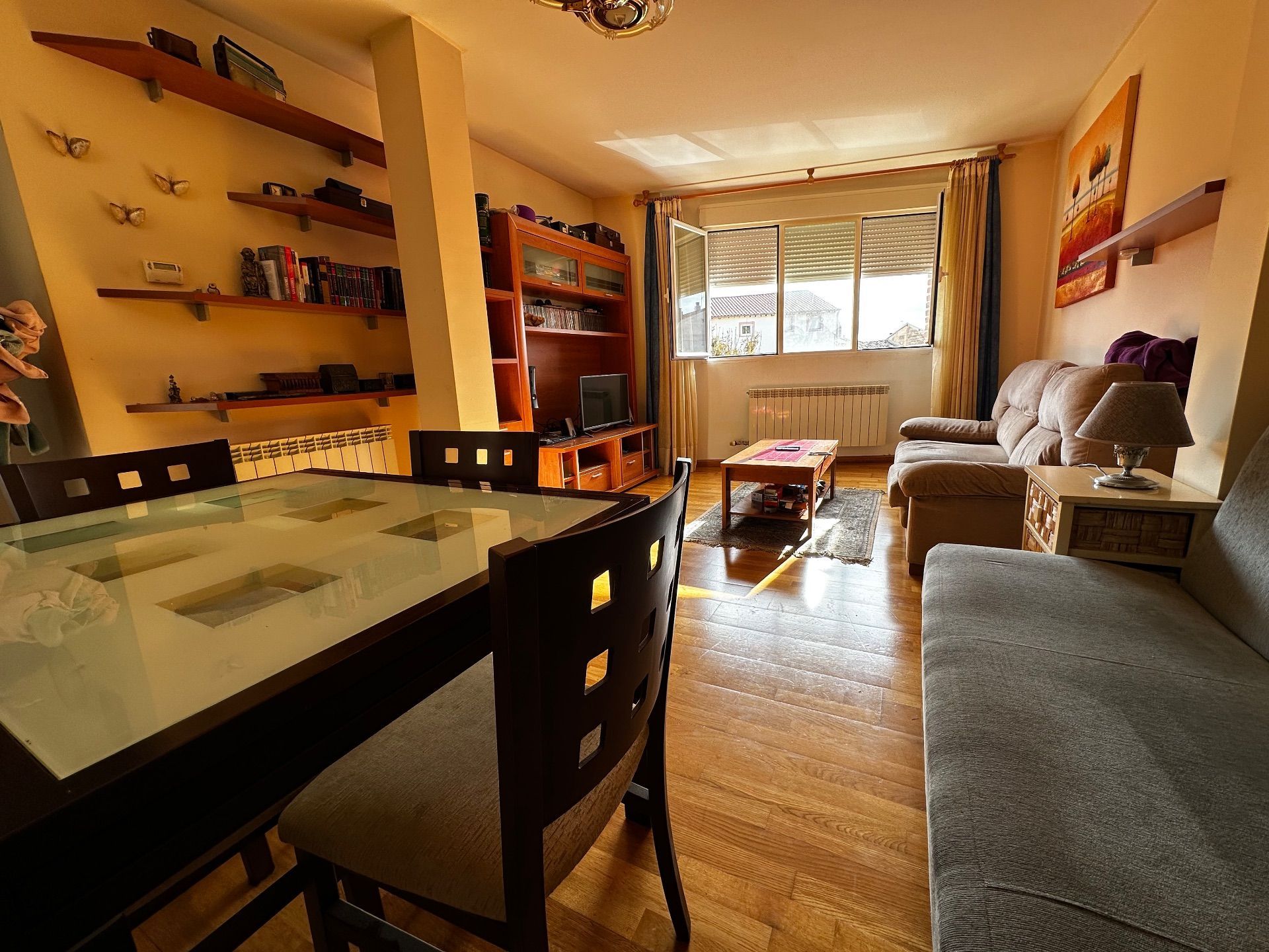 Sala d'estar de Apartament en venda en Leiva amb Calefacció