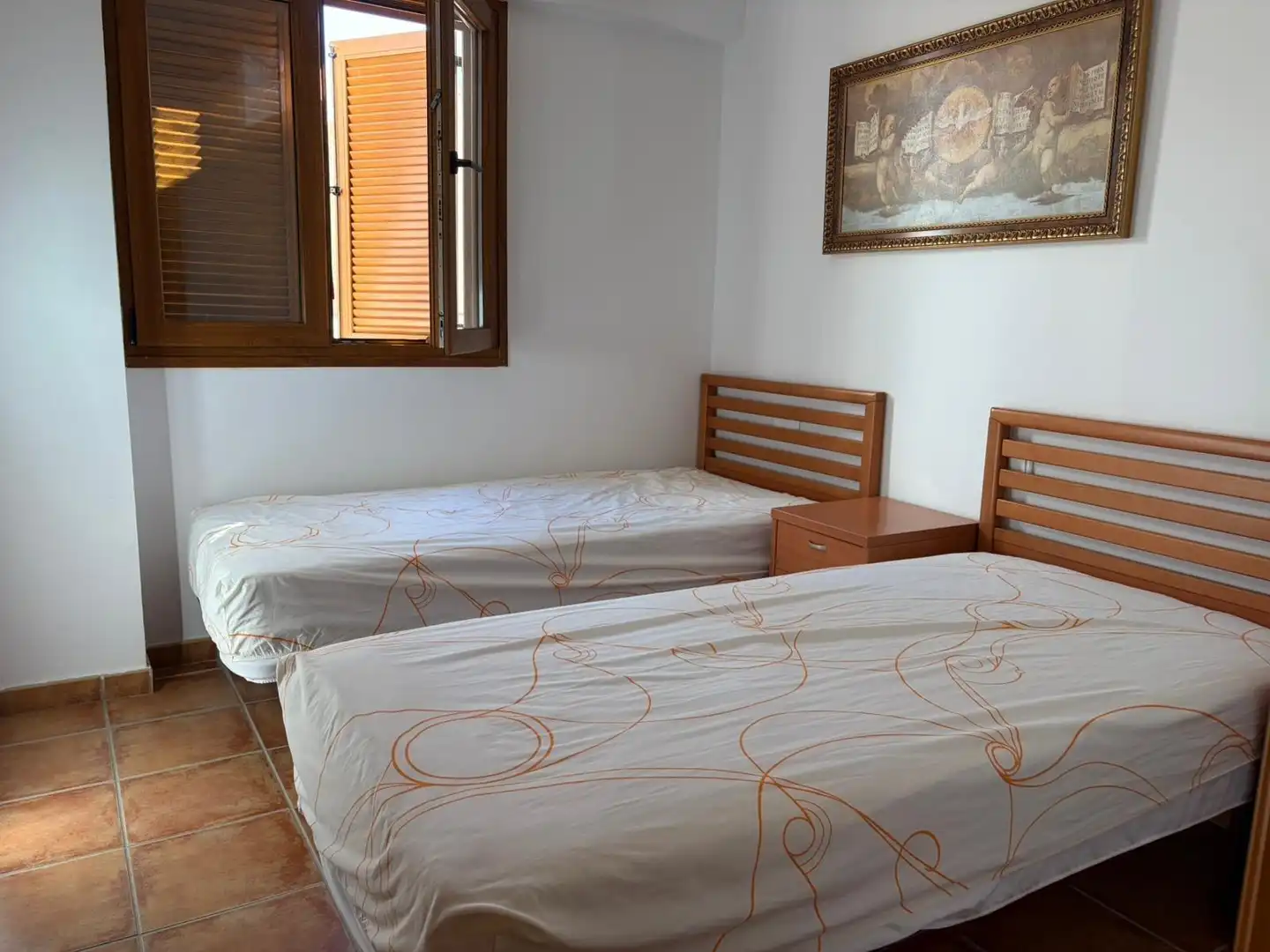 Bedroom of Ground floor for rent in Oliva  with Air Conditioner, Terrace and Furnished