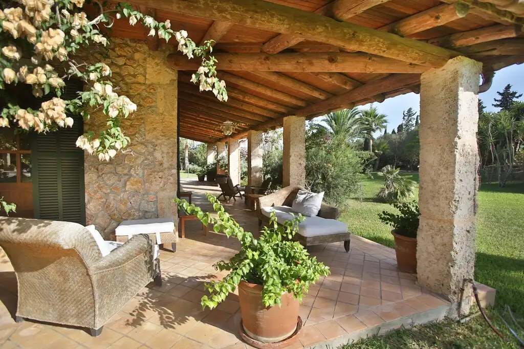 Terrace of Country homes for sale in Pollença  with Air Conditioner, Heating and Private garden
