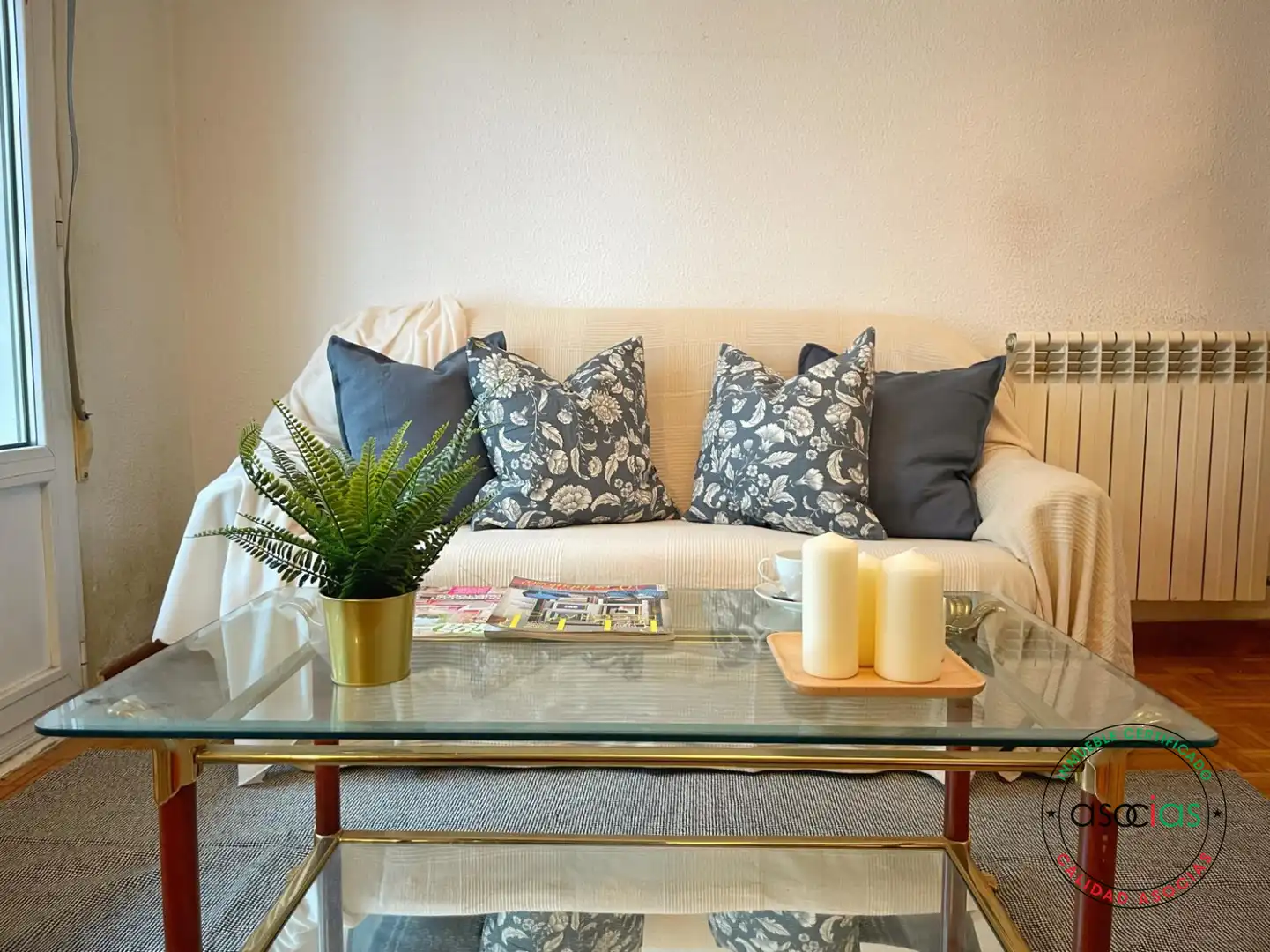 Wohnzimmer von Wohnung zum Verkauf in Gijón  mit Heizung und Balkon