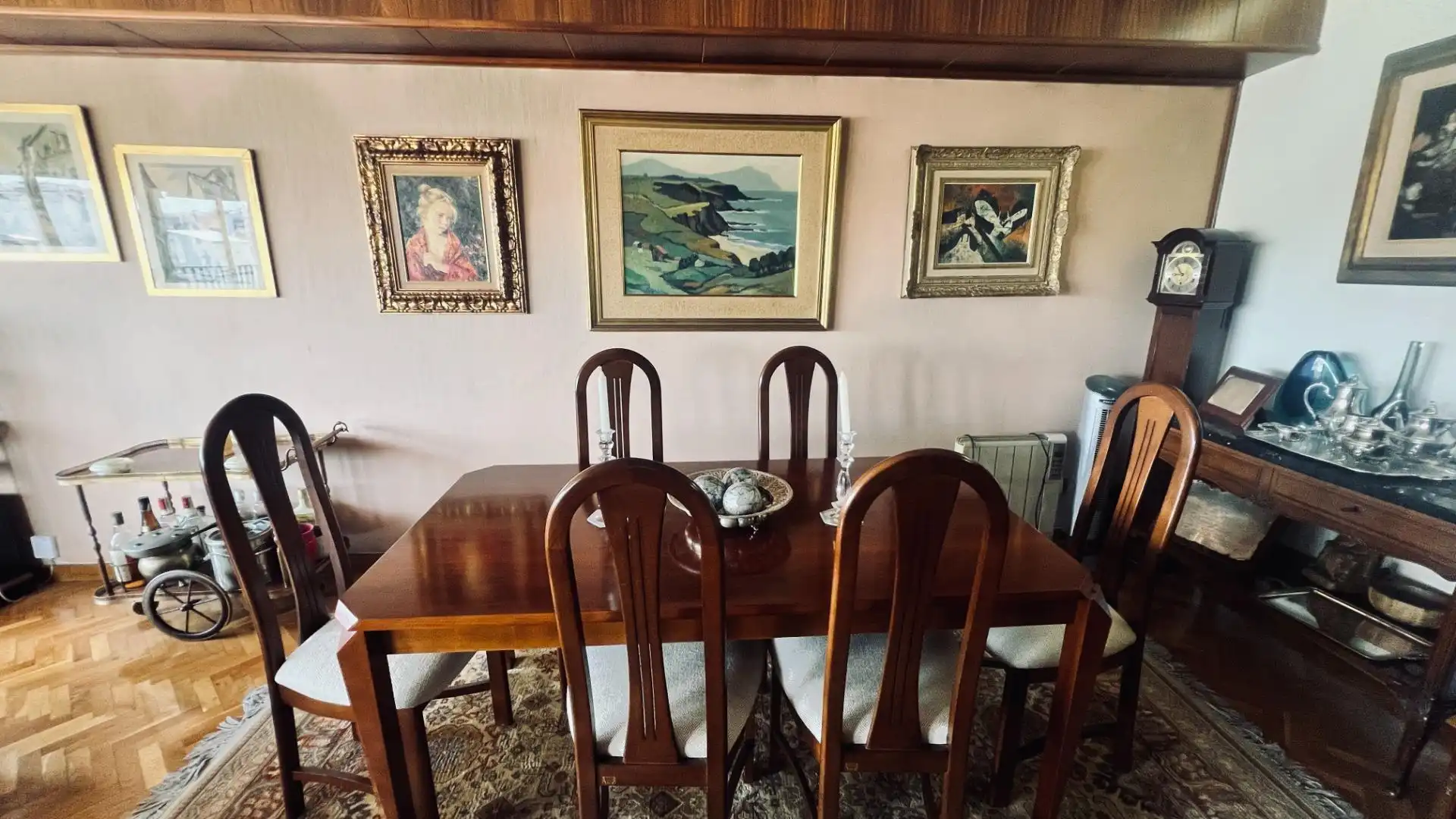 Dining room of Flat for sale in Castellón de la Plana / Castelló de la Plana  with Air Conditioner, Private garden and Furnished