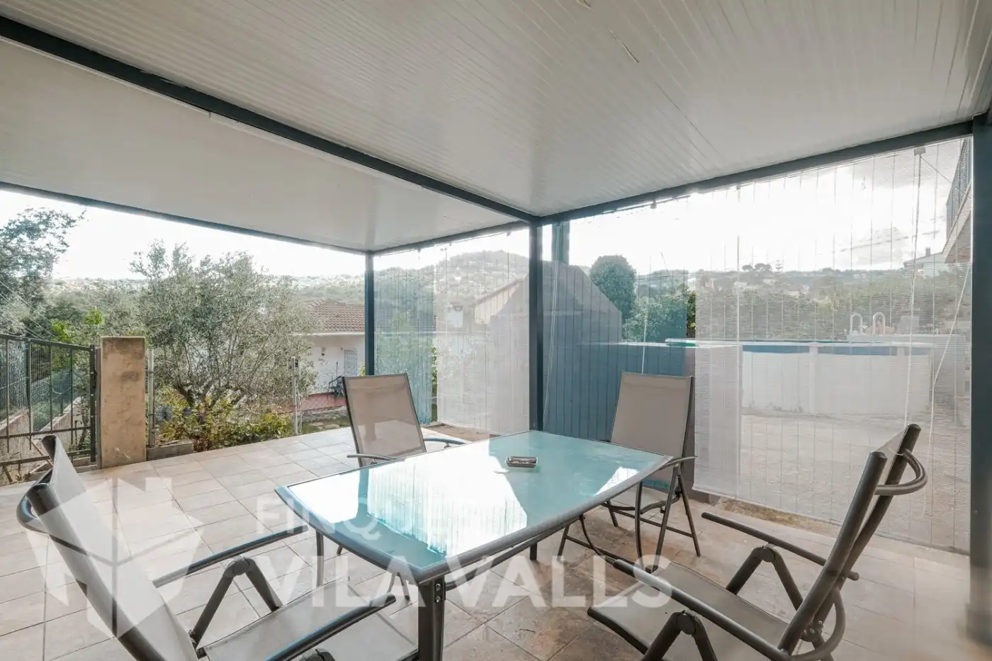 Terraza de Casa o chalet en venta en Bigues i Riells del Fai con Calefacción, Jardín privado y Terraza