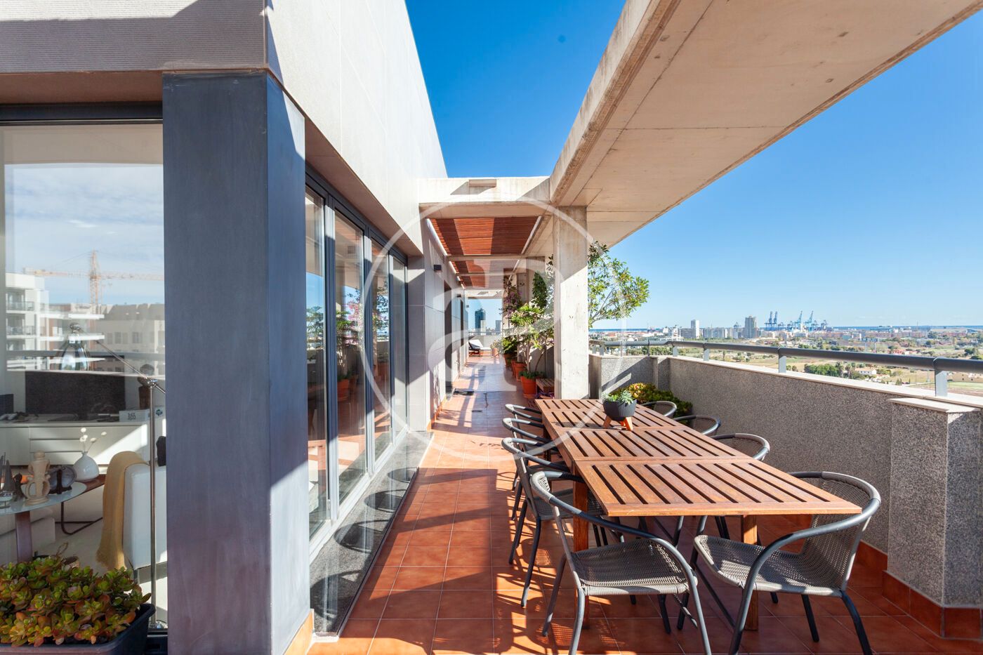 Terrace of Attic for sale in  Valencia Capital  with Air Conditioner, Heating and Terrace
