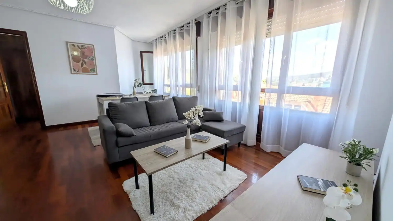 Living room of Flat for sale in Piélagos  with Heating, Terrace and Furnished