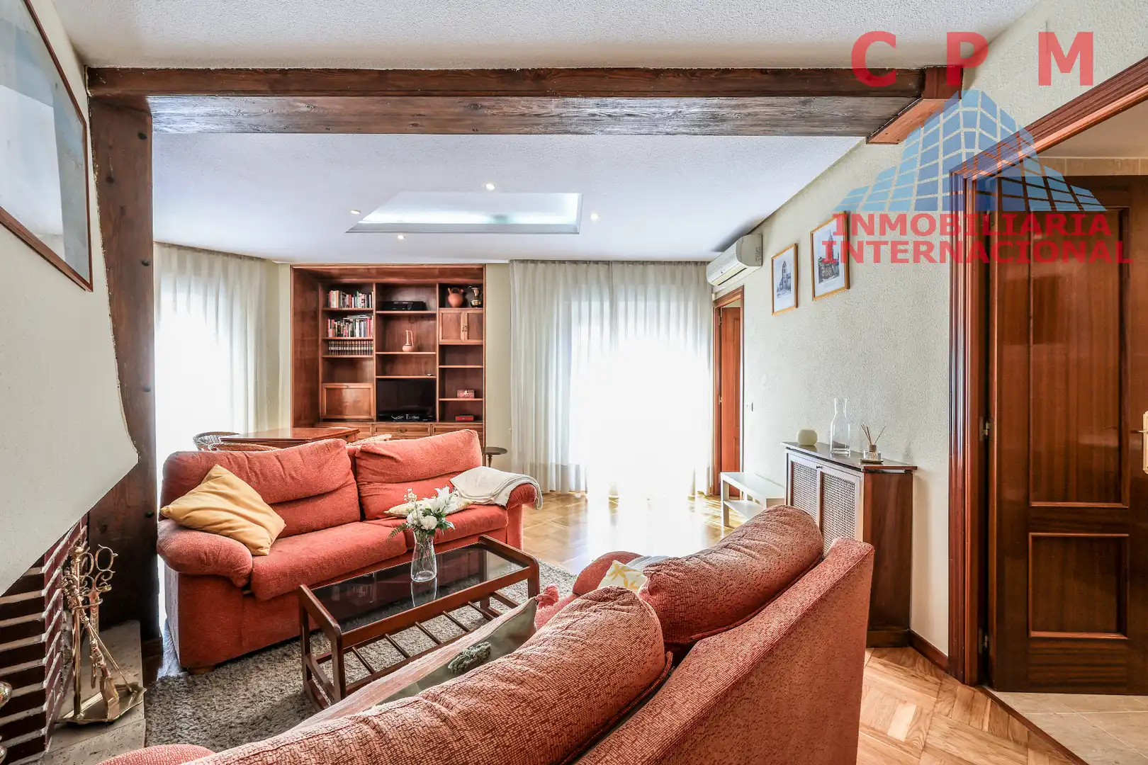 Sala de estar de Piso de alquiler en Madrid con Aire acondicionado, Calefacción y Parquet