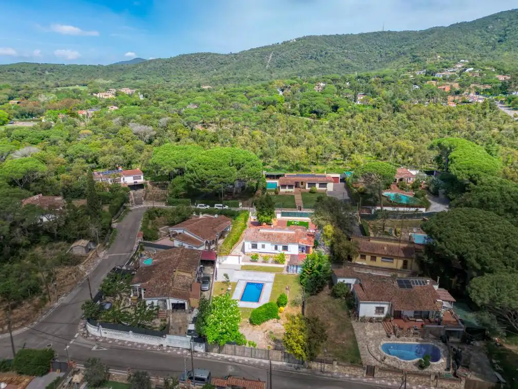Vista exterior de Casa o chalet en venta en Santa Cristina d'Aro con Calefacción, Terraza y Piscina