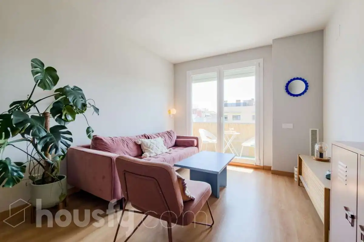 Sala de estar de Piso en venta en Badalona con Aire acondicionado, Calefacción y Terraza