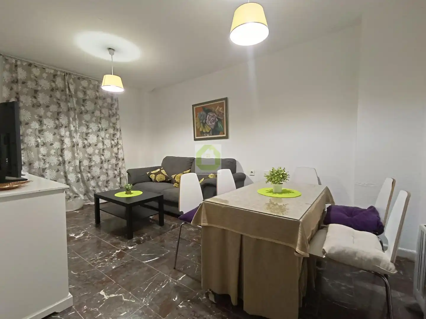Sala d'estar de Pis per a compartir en San Antón